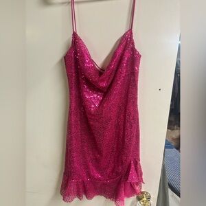 Lucy in the Sky Pink Sequin Dress